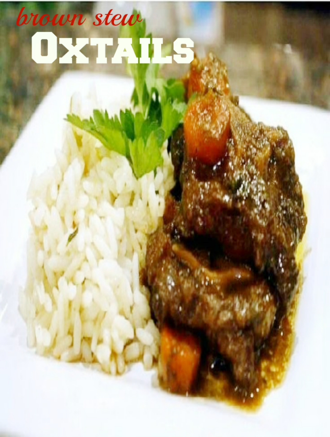 brown stew oxtail