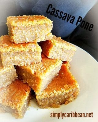 Cassava Pone with coconut, pumpkin,sugar and other dry spices. So good, it's dairy free, gluten free and it's a great vegan dess